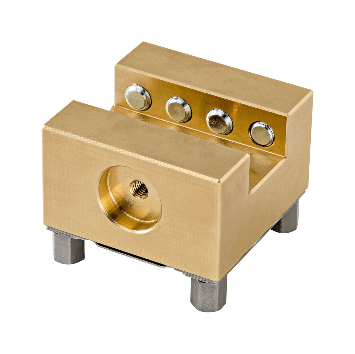 Halter Nut in Messing inkl. Gewindestifte